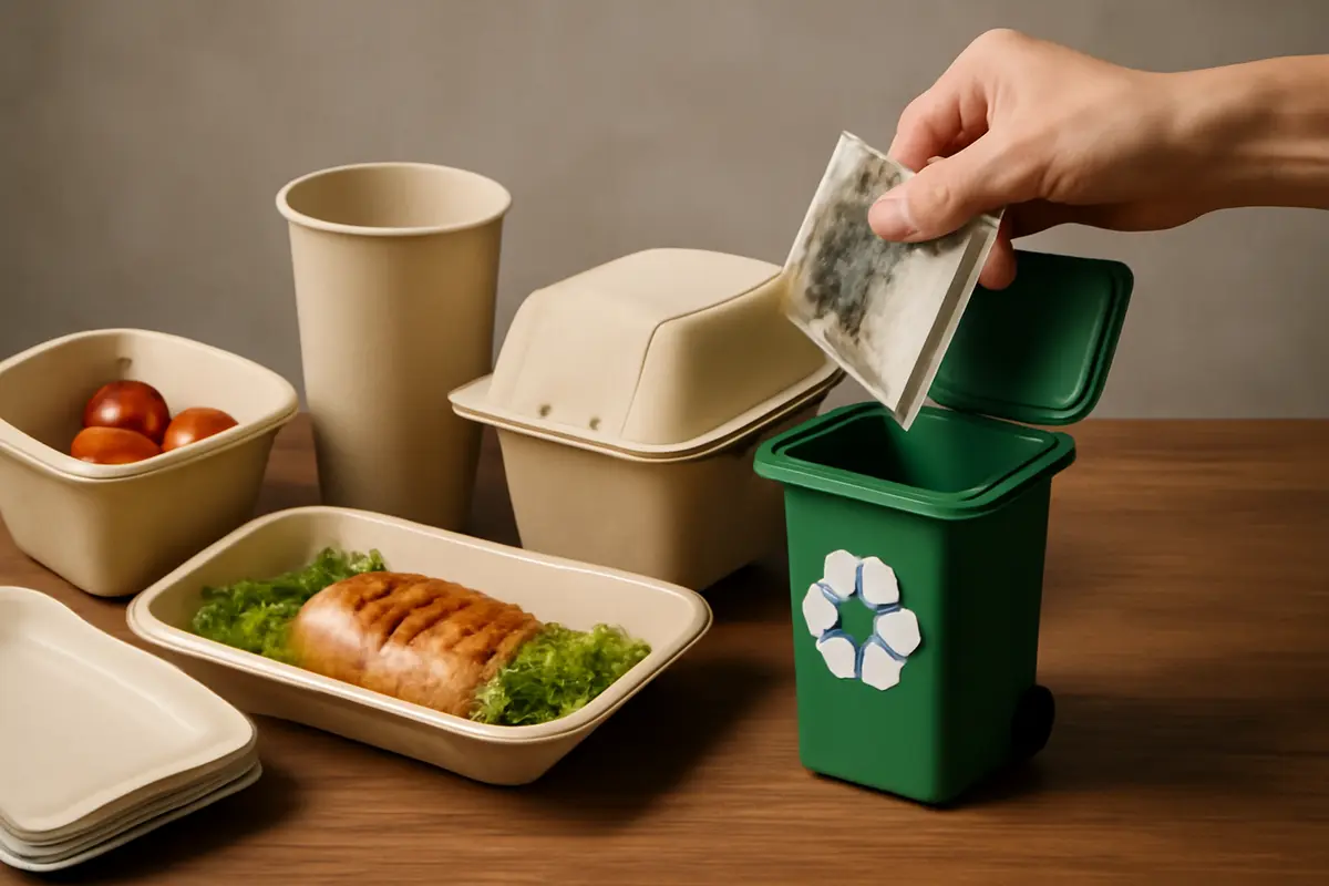 Imballaggi a base di fibre vegetali per alimenti: come possono ridurre i costi di smaltimento