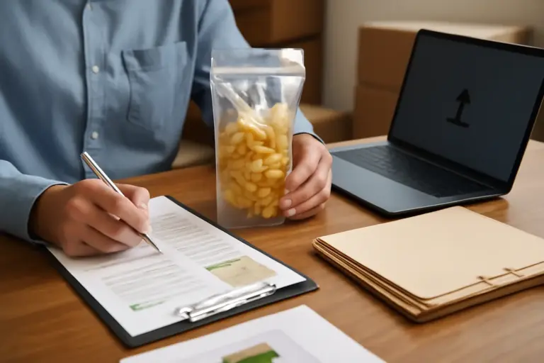 Documentazione obbligatoria per packaging alimentare innovativo: evita ritardi in dogana con questi file