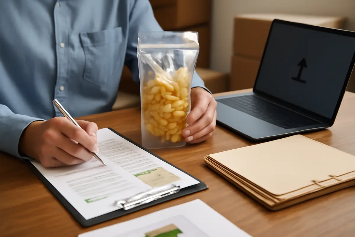 Documentazione obbligatoria per packaging alimentare innovativo: evita ritardi in dogana con questi file
