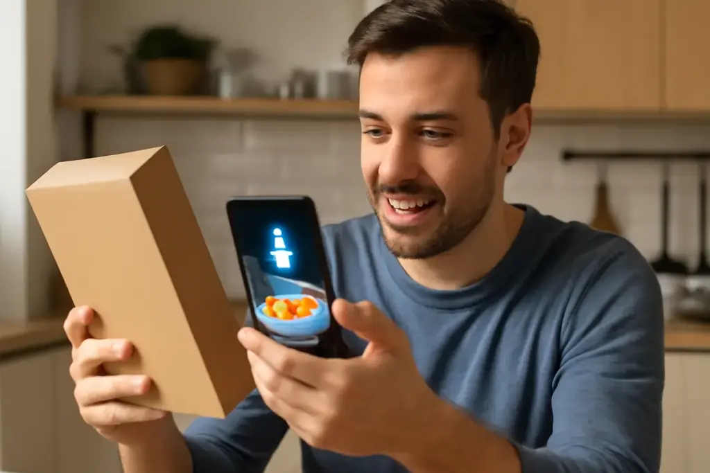 Che vantaggi porta la realtà aumentata nelle confezioni alimentari? La leva per il coinvolgimento del consumatore